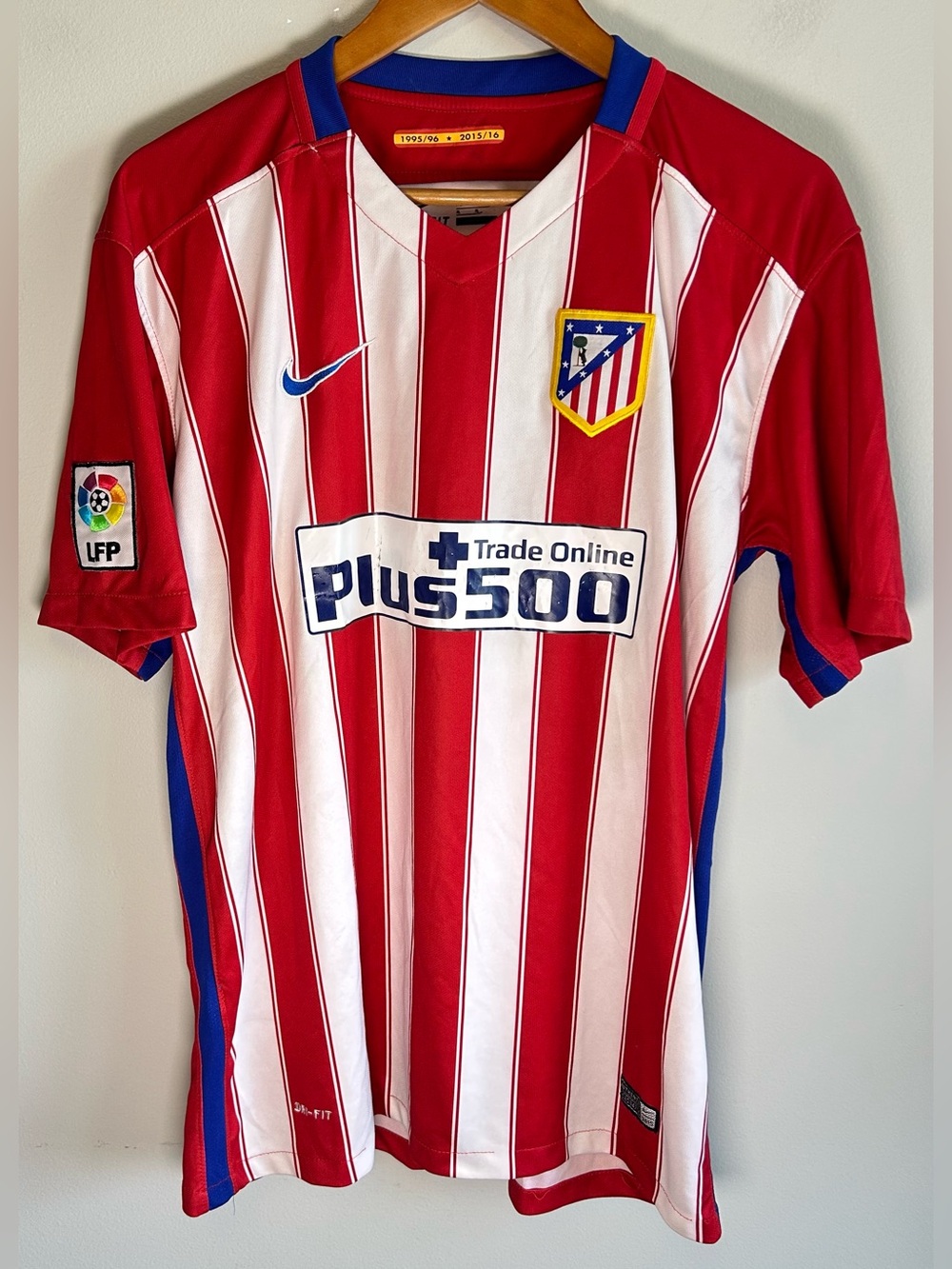 Nike Atletico Madrid 2016/17 Home Jersey Men’s XL La Liga Patch Official DriFit